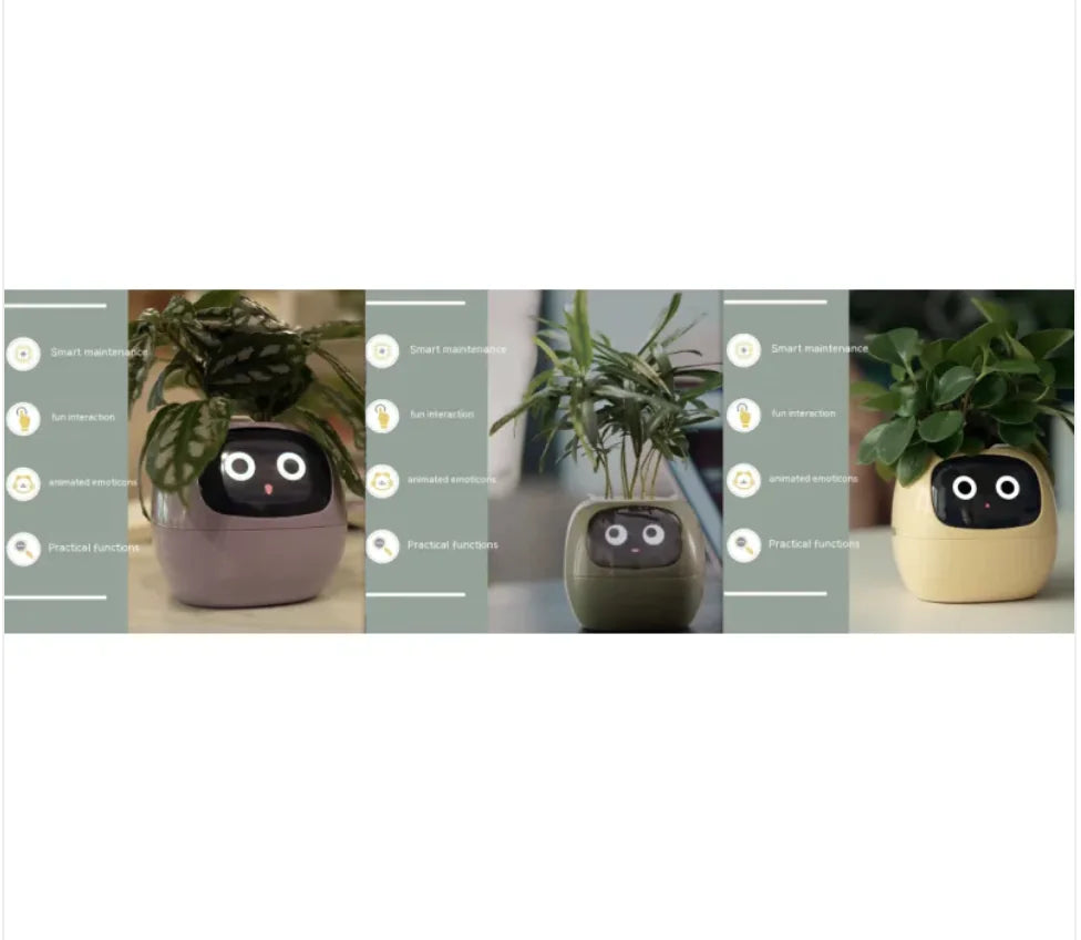 Smart Planter with AI: 49 Expressions, 7 Sensors for Easy Plant Care